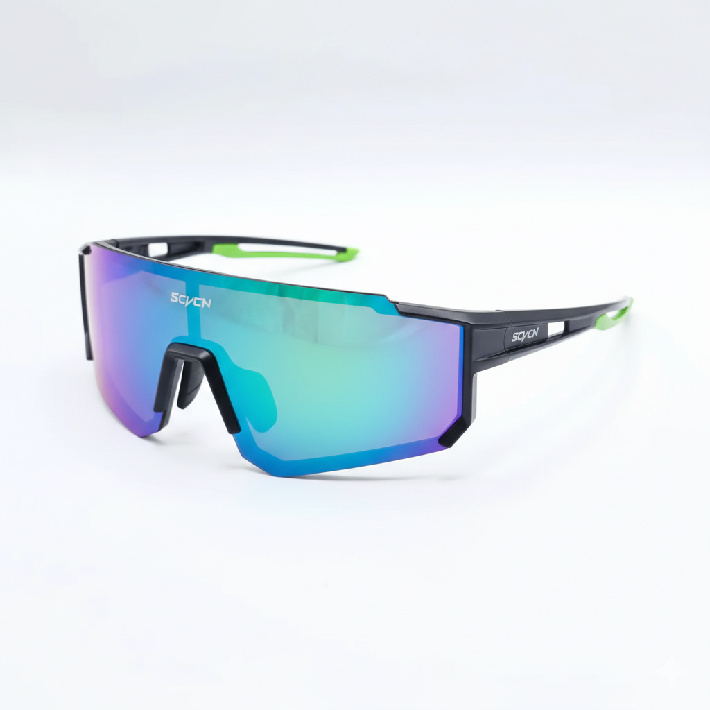 Óculos Esportivo Vortex - SCVCN (Preto/Verde)