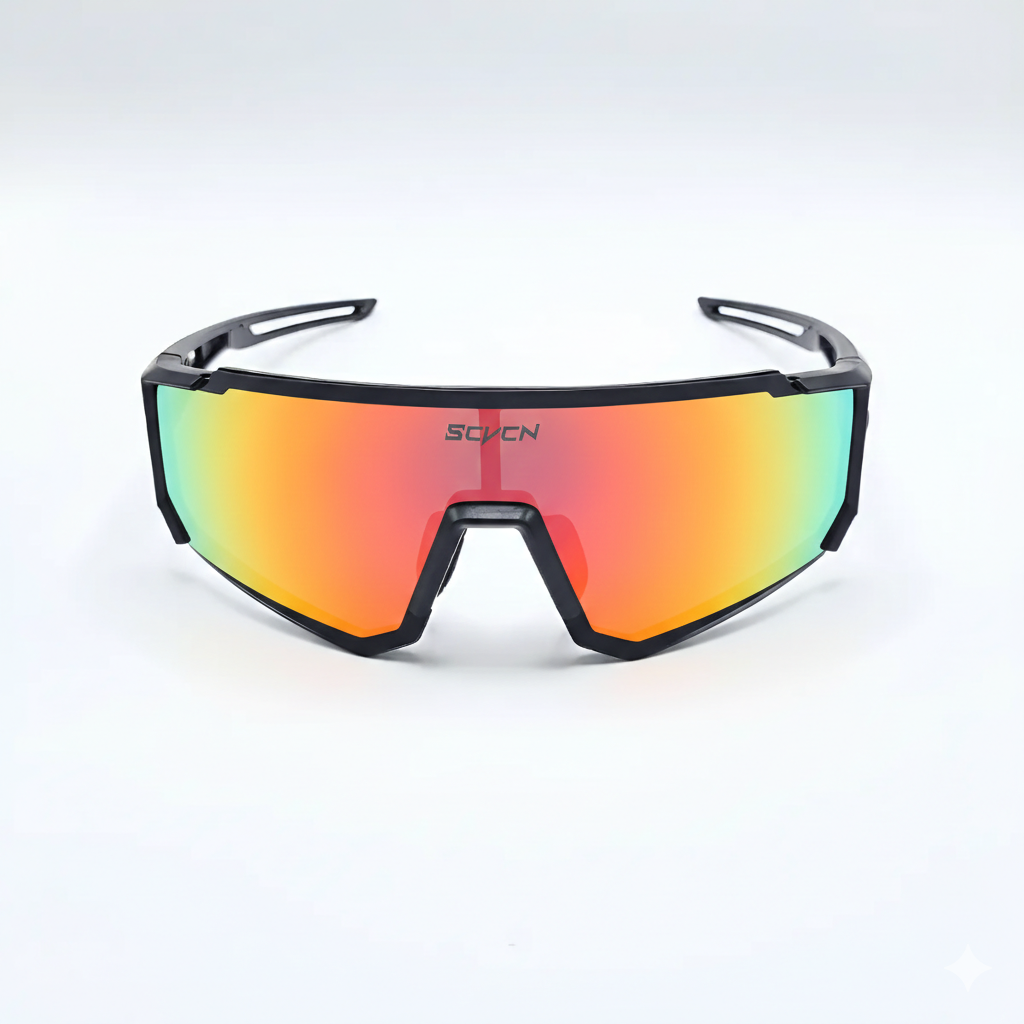 Óculos Esportivo Vortex - SCVCN (Preto/Laranja)