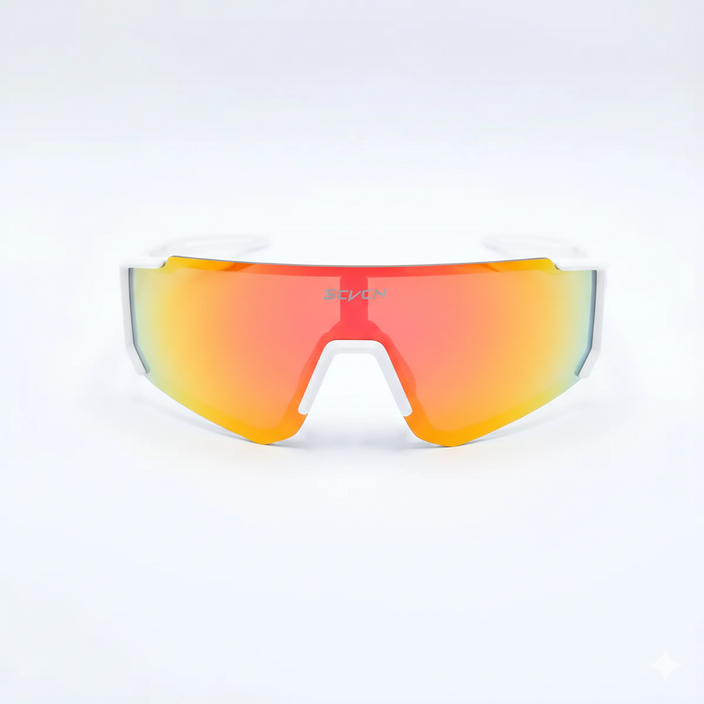 Óculos Esportivo Vortex - SCVCN (Branco - Vermelho)