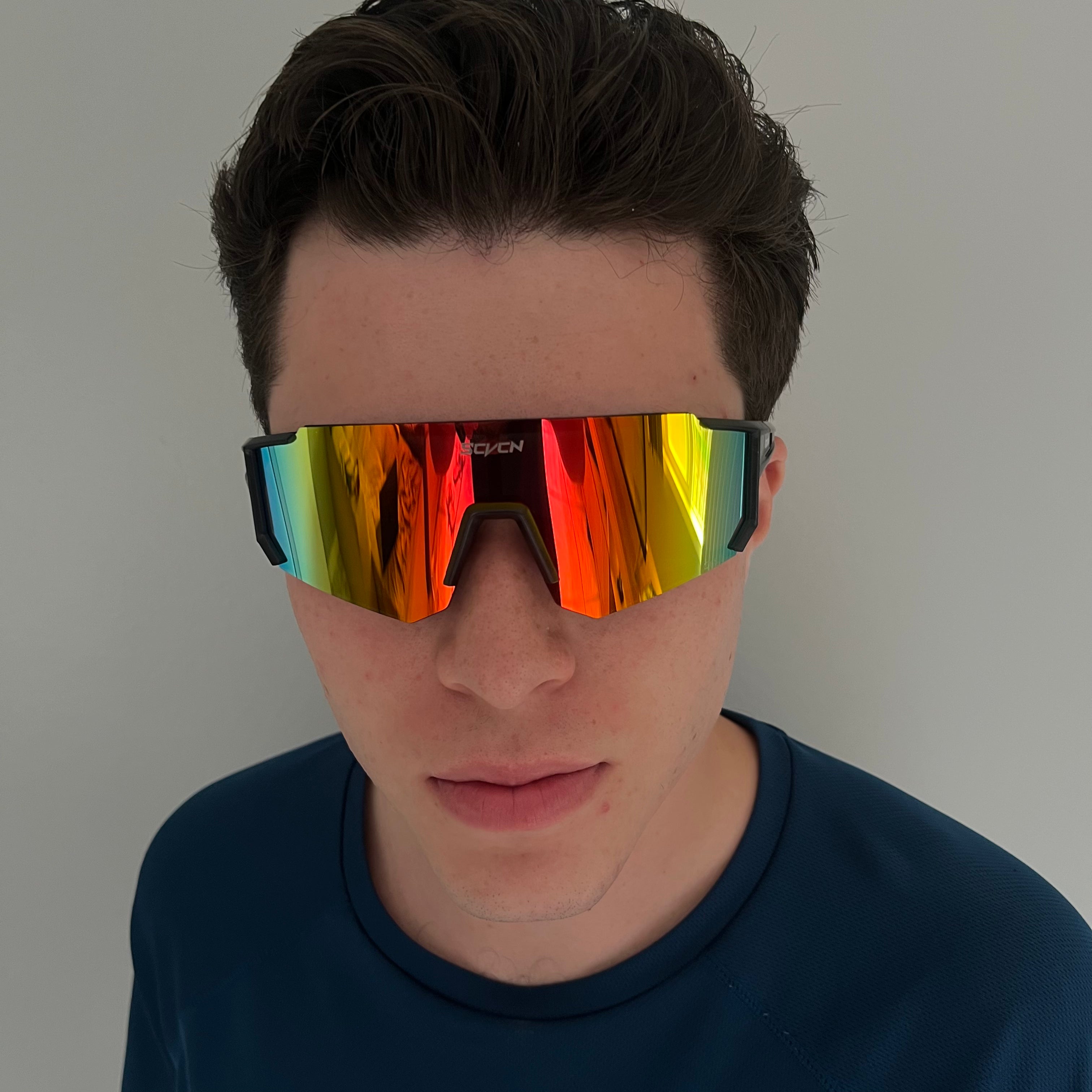 Óculos Esportivo Vortex - SCVCN (Preto/Laranja)