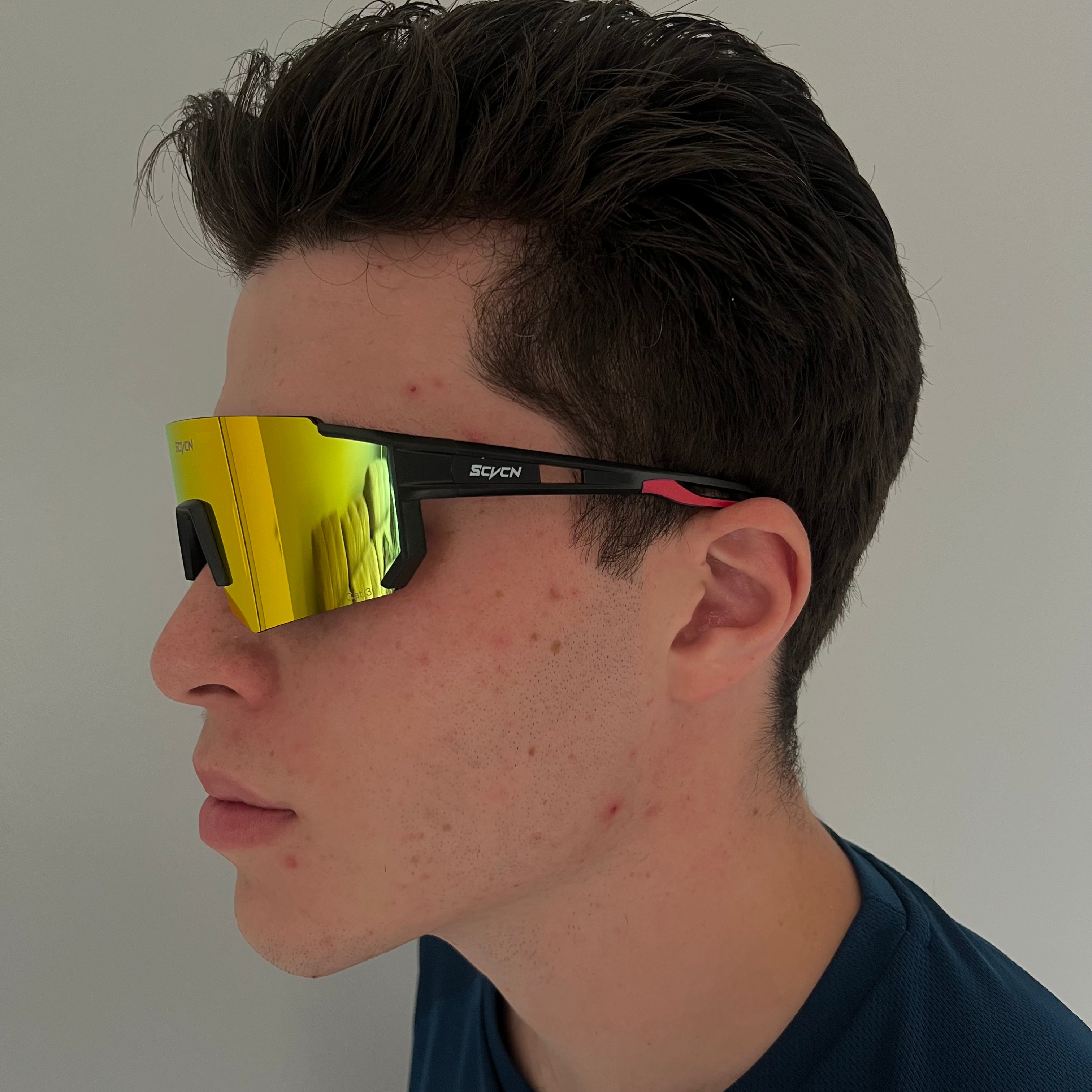 Óculos Esportivo Vortex - SCVCN (Preto/Laranja)