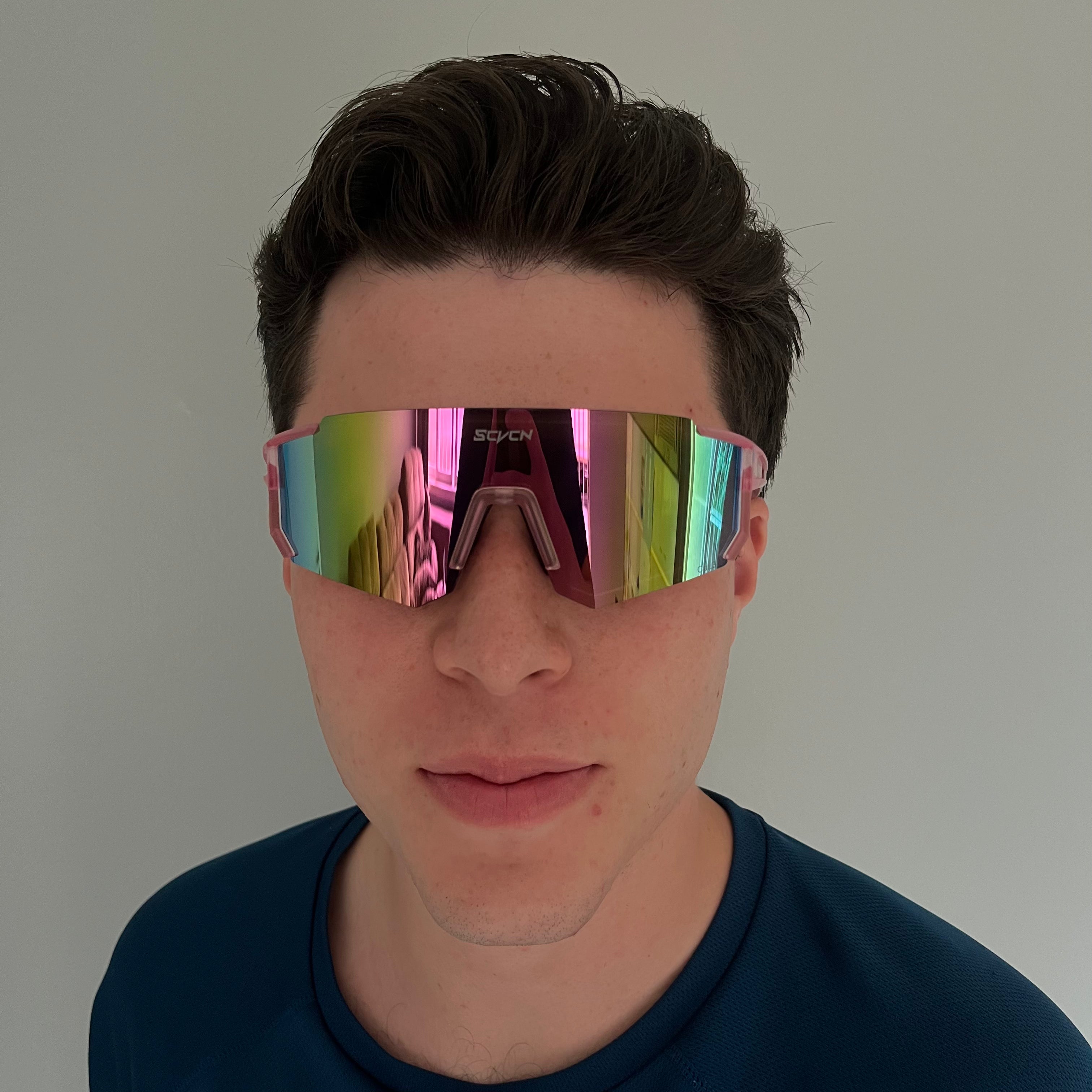 Óculos Esportivo Vortex - SCVCN (Rosa Lente Espelhado)