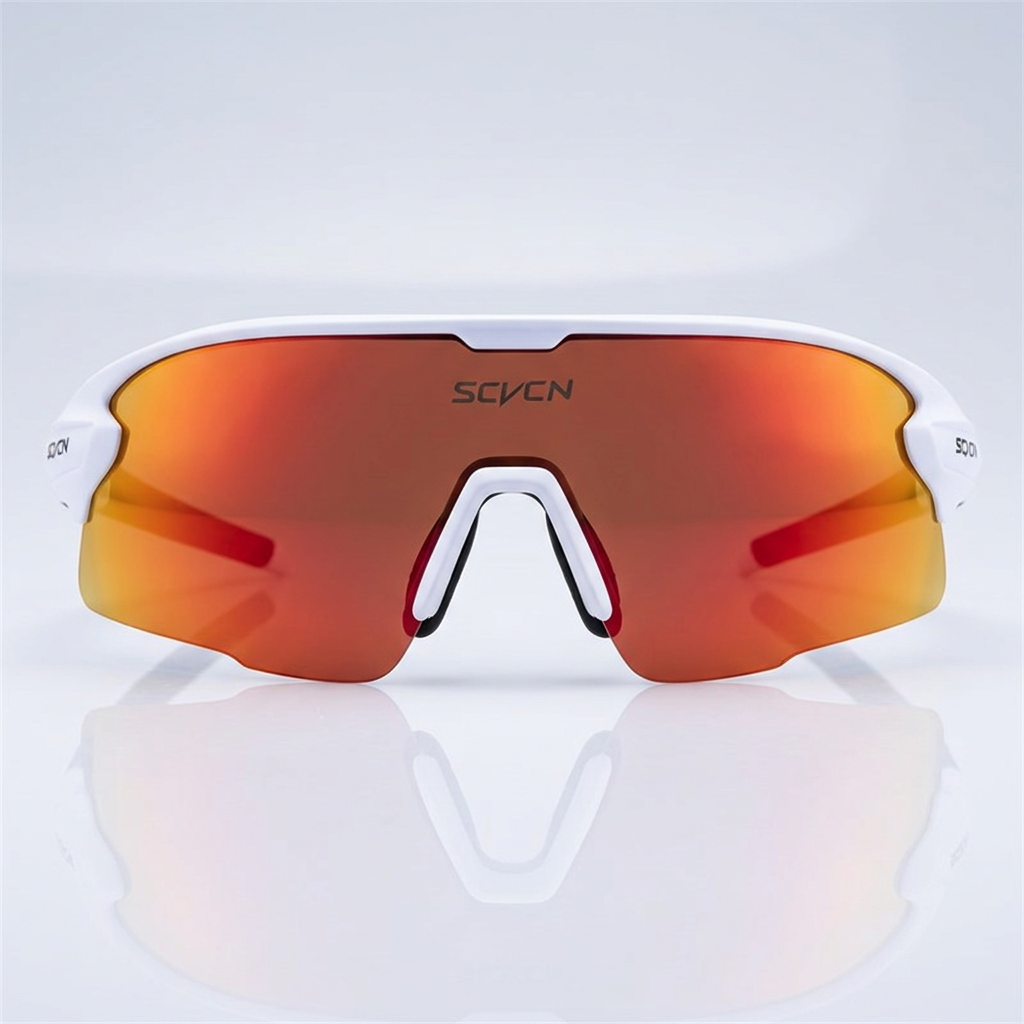 Óculos Razor (Branco - Vermelho)