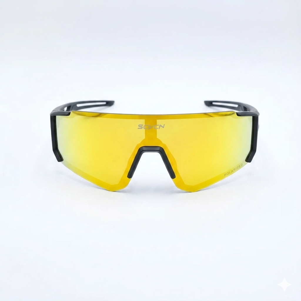 Óculos Esportivo Vortex - SCVCN (Preto - Amarelo)