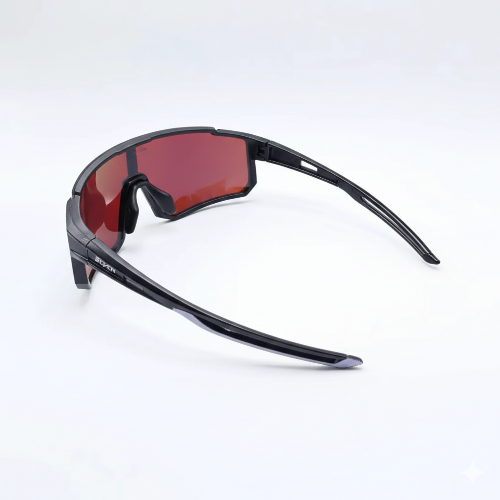 Óculos Esportivo Vortex - SCVCN (Preto/Laranja)