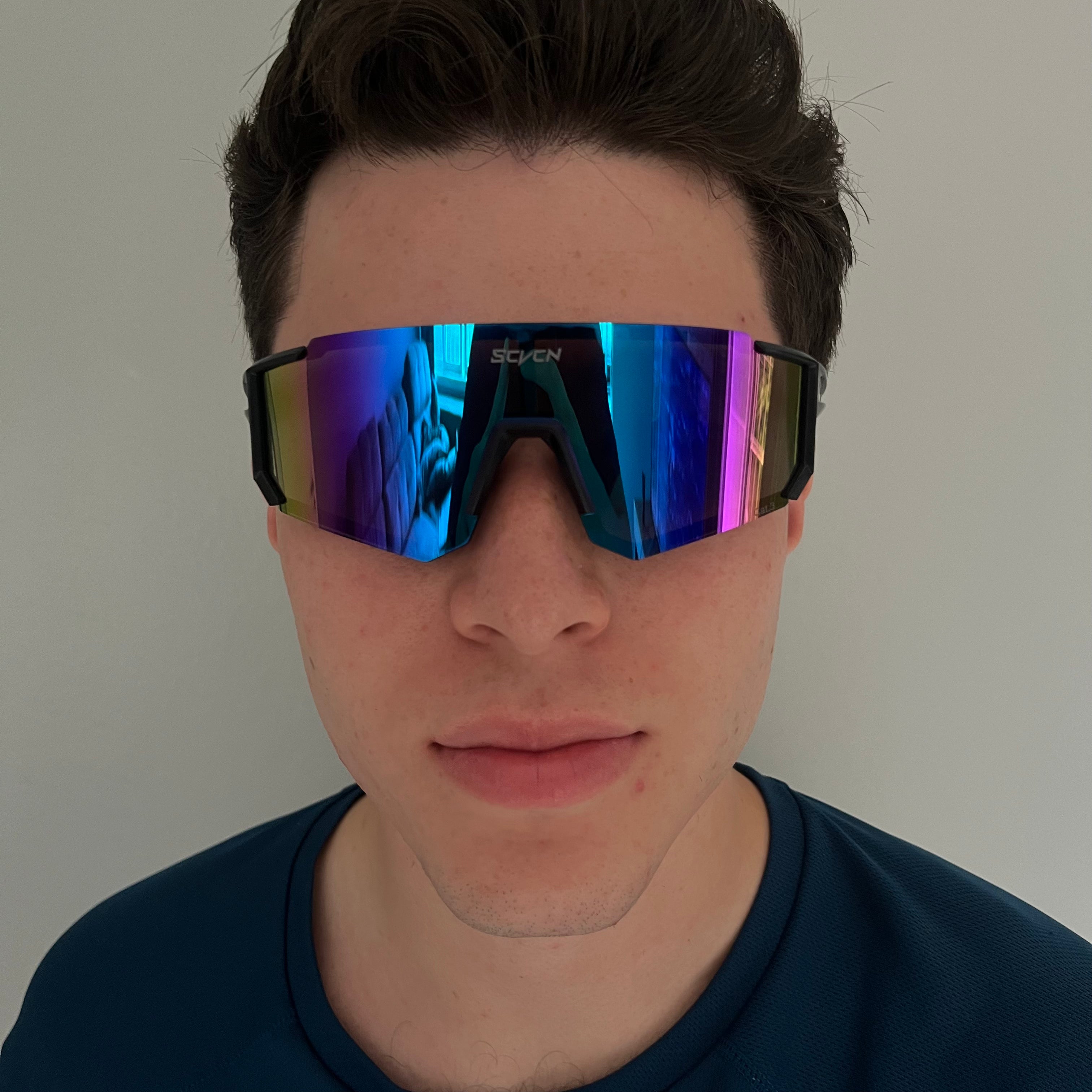 Óculos Esportivo Vortex - SCVCN (Preto/Azul)